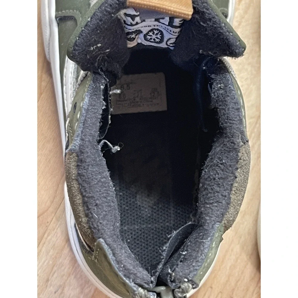 Vans Sk8-Hi MTE Toddler Size 6.5 Olive Green High Top Zip Sneakers 721454